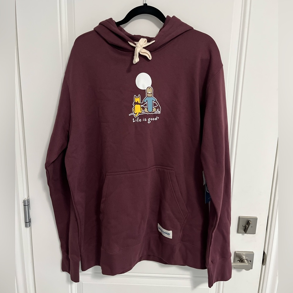 NWT - Life Is Good Men’s Fleece Hoodie - Size XL